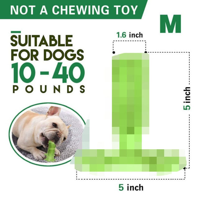 Pet Dog Toothbrush Chew Toy Doggy Brush Stick Soft Rubber Teeth Cleaning