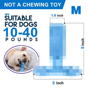 Pet Dog Toothbrush Chew Toy Doggy Brush Stick Soft Rubber Teeth Cleaning