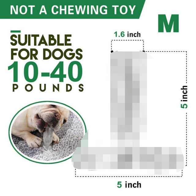 Pet Dog Toothbrush Chew Toy Doggy Brush Stick Soft Rubber Teeth Cleaning