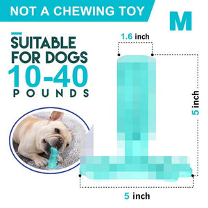 Pet Dog Toothbrush Chew Toy Doggy Brush Stick Soft Rubber Teeth Cleaning