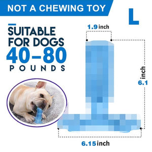 Pet Dog Toothbrush Chew Toy Doggy Brush Stick Soft Rubber Teeth Cleaning