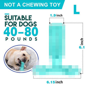 Pet Dog Toothbrush Chew Toy Doggy Brush Stick Soft Rubber Teeth Cleaning