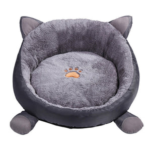 Cotton Cat Bed House for Cats Winter Warm Cat Mat Cute Cat Beds Round Cushion Beds