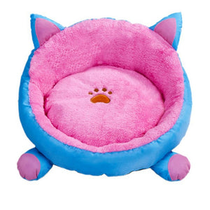 Cotton Cat Bed House for Cats Winter Warm Cat Mat Cute Cat Beds Round Cushion Beds