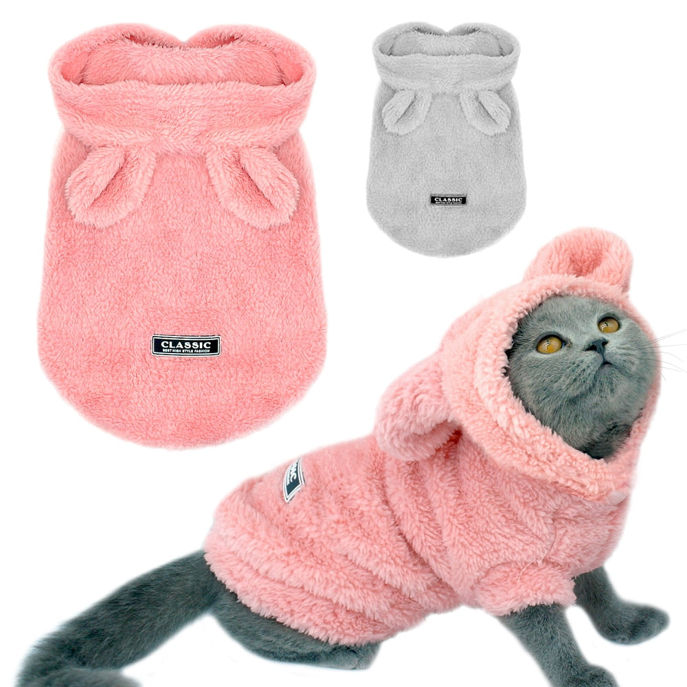 Warm Cat Clothes Winter Pet Puppy Kitten Coat Jacket For Cats