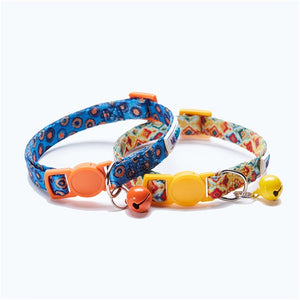 UFBEMO 2pcs pack Cat Collar Personalized breakaway with bell pet necklace