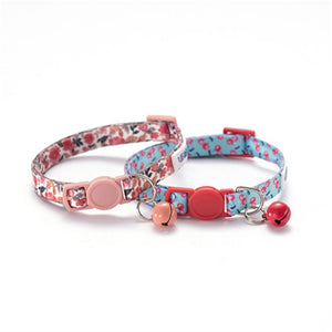 UFBEMO 2pcs pack Cat Collar Personalized breakaway with bell pet necklace