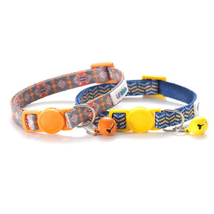 UFBEMO 2pcs pack Cat Collar Personalized breakaway with bell pet necklace