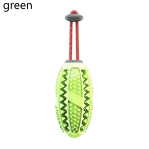 Dog Rubber Ball Interactive Food Dispenser Puppy Chew Toy Dog Toothbrush
