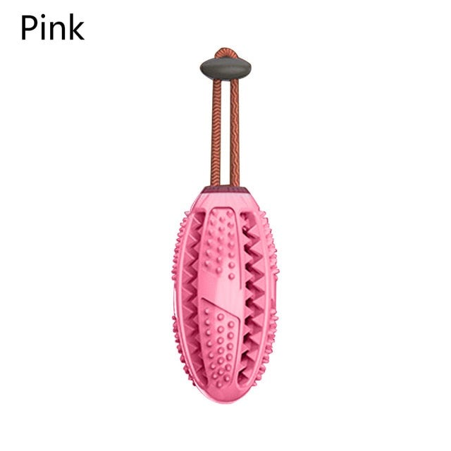 Dog Rubber Ball Interactive Food Dispenser Puppy Chew Toy Dog Toothbrush