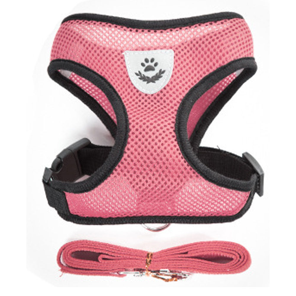 Nylon Mesh Cat Harness And Leash Breathable Kitten Cats