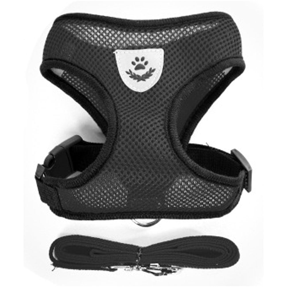 Nylon Mesh Cat Harness And Leash Breathable Kitten Cats