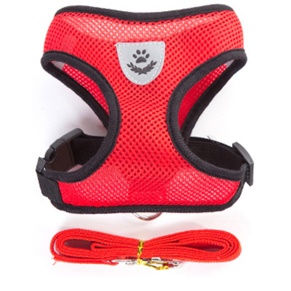 Nylon Mesh Cat Harness And Leash Breathable Kitten Cats