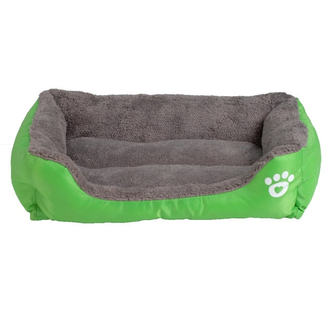 S-3XL 9 Colors Paw Pet Sofa Dog Beds Waterproof Bottom Soft Fleece Warm Bed House