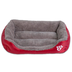 S-3XL 9 Colors Paw Pet Sofa Dog Beds Waterproof Bottom Soft Fleece Warm Bed House