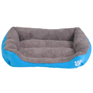 S-3XL 9 Colors Paw Pet Sofa Dog Beds Waterproof Bottom Soft Fleece Warm Bed House