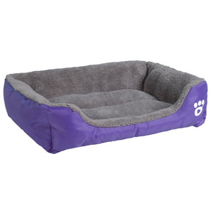 S-3XL 9 Colors Paw Pet Sofa Dog Beds Waterproof Bottom Soft Fleece Warm Bed House