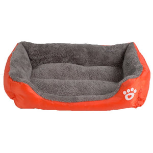 S-3XL 9 Colors Paw Pet Sofa Dog Beds Waterproof Bottom Soft Fleece Warm Bed House
