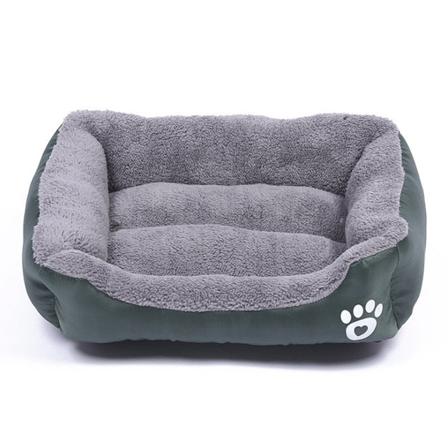 (S-3XL) Large Pet Cat Dog Bed 8Colors Warm Cozy Dog House Soft Fleece Nest Dog Baskets House Mat Autumn Winter Waterproof Kennel