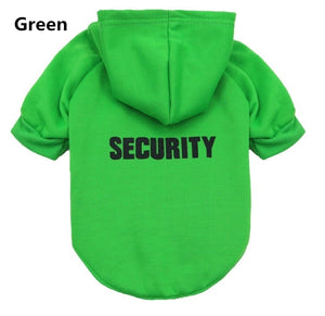 Security Cat Clothes Pet Cat Coats Jacket Hoodies For Cats Outfit Warm Pet Clothing