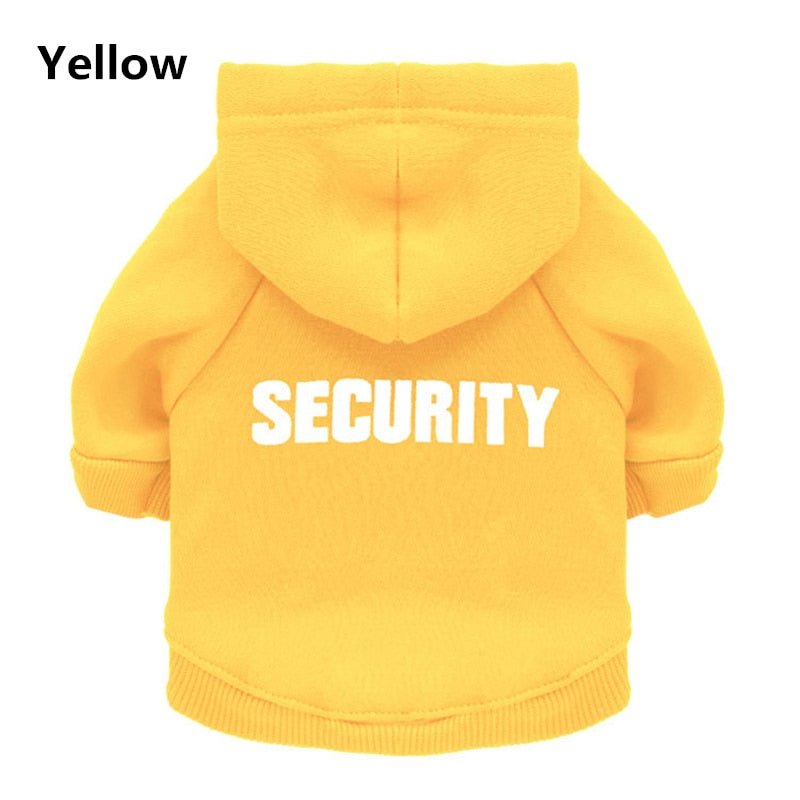 Security Cat Clothes Pet Cat Coats Jacket Hoodies For Cats Outfit Warm Pet Clothing