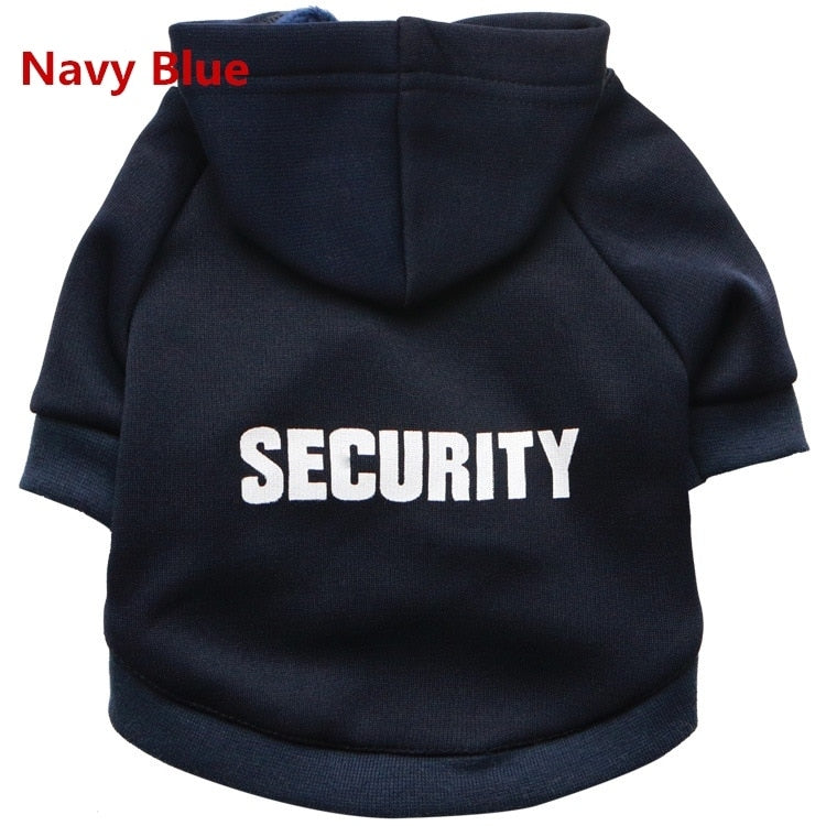 Security Cat Clothes Pet Cat Coats Jacket Hoodies For Cats Outfit Warm Pet Clothing