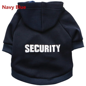 Security Cat Clothes Pet Cat Coats Jacket Hoodies For Cats Outfit Warm Pet Clothing