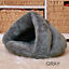 New Pet Dog Cat Cave Bed Basket House Kitten Soft Indoor Cushion
